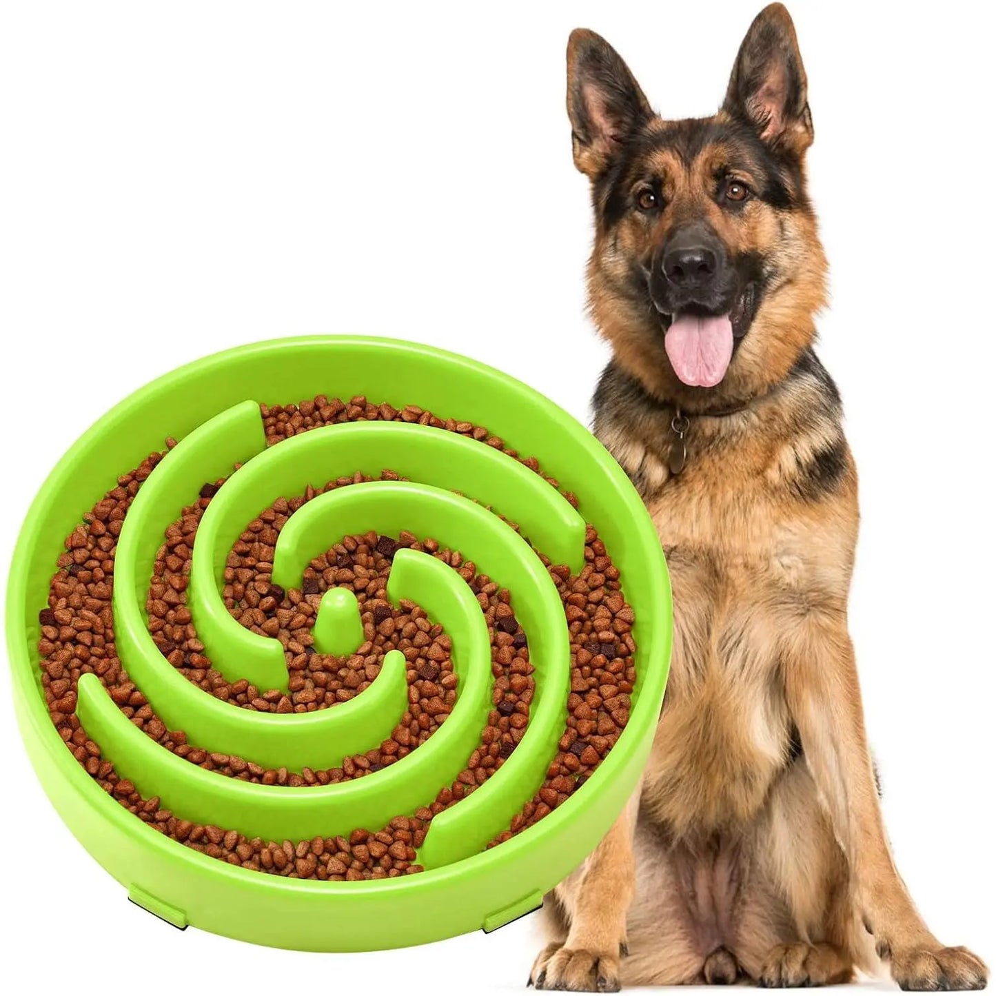 Slow Feeder Dogs Bowl for Large Medium Dogs,Anti-Gulping Pet Slower Feeding Bowls Stop Bloat,Preventing