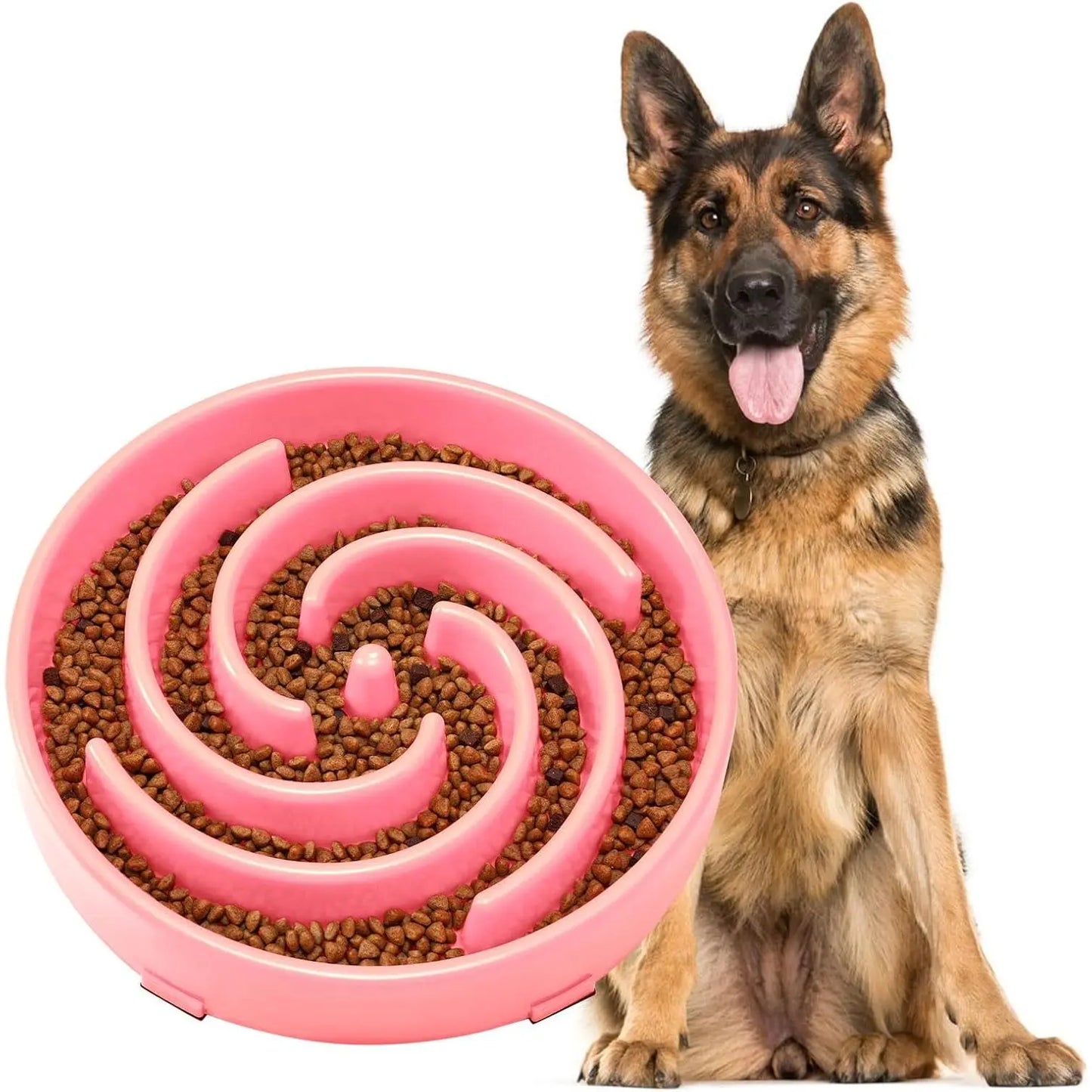 Slow Feeder Dogs Bowl for Large Medium Dogs,Anti-Gulping Pet Slower Feeding Bowls Stop Bloat,Preventing