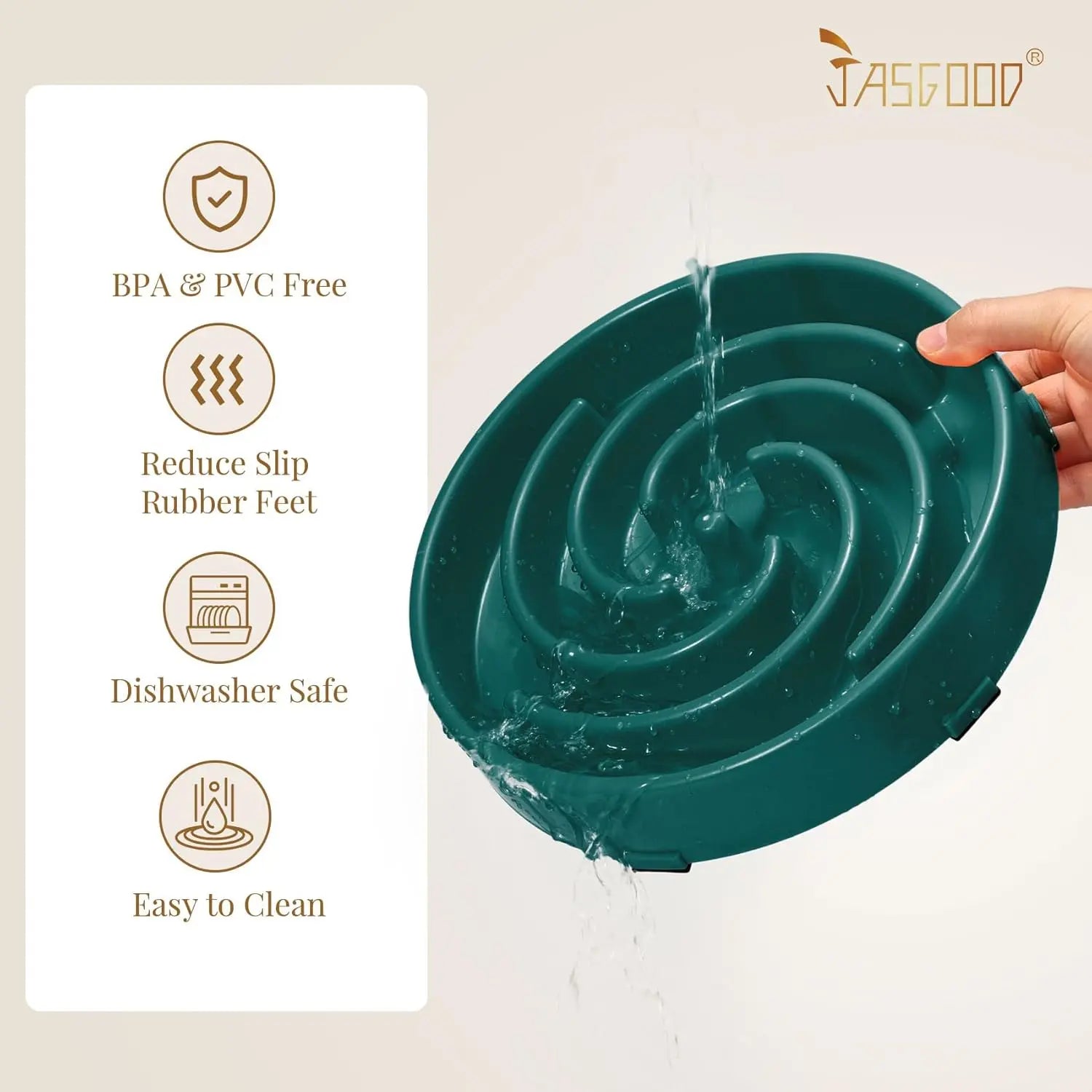 Slow Feeder Dogs Bowl for Large Medium Dogs,Anti-Gulping Pet Slower Feeding Bowls Stop Bloat,Preventing