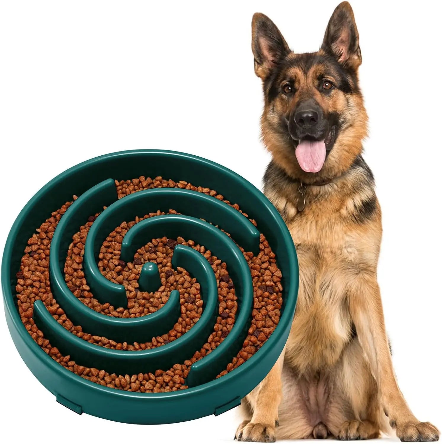 Slow Feeder Dogs Bowl for Large Medium Dogs,Anti-Gulping Pet Slower Feeding Bowls Stop Bloat,Preventing