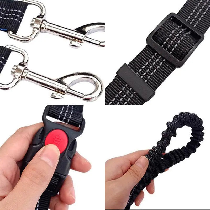 Elastic Nylon Adjustable Dog Leash, Durable Dog Leash, Pet Walking Leash, Dogs Walking Rope, Pets Training Leash, Outdoor Walking Leash for Small Medium Large Dogs