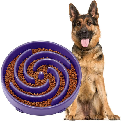 Slow Feeder Dogs Bowl for Large Medium Dogs,Anti-Gulping Pet Slower Feeding Bowls Stop Bloat,Preventing
