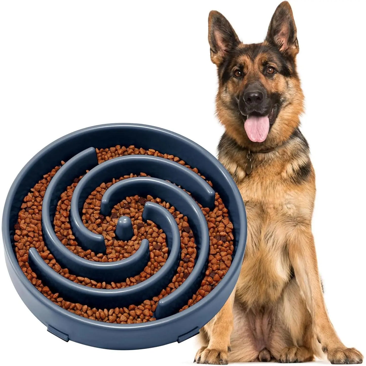 Slow Feeder Dogs Bowl for Large Medium Dogs,Anti-Gulping Pet Slower Feeding Bowls Stop Bloat,Preventing
