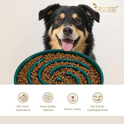 Slow Feeder Dogs Bowl for Large Medium Dogs,Anti-Gulping Pet Slower Feeding Bowls Stop Bloat,Preventing