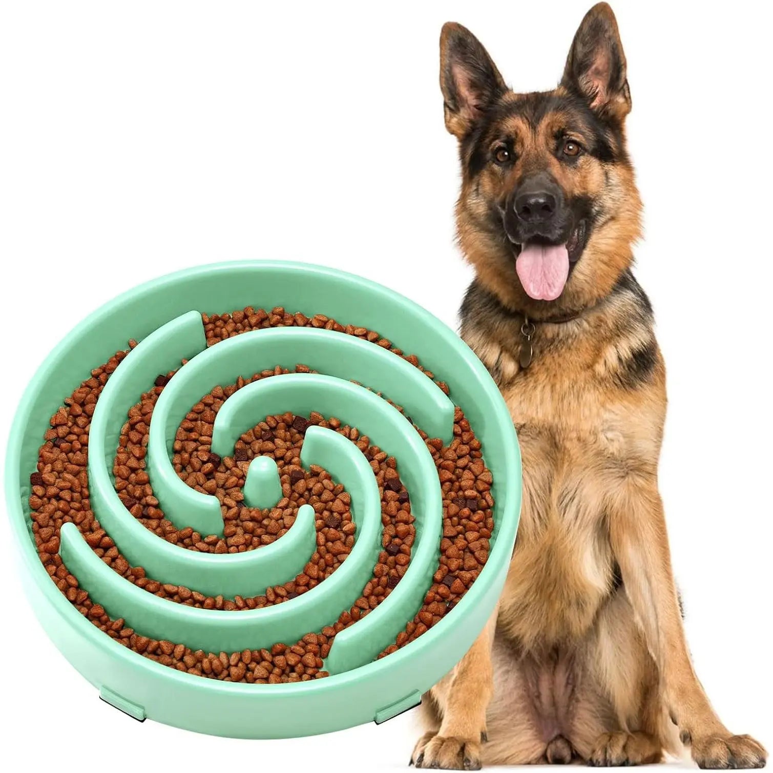 Slow Feeder Dogs Bowl for Large Medium Dogs,Anti-Gulping Pet Slower Feeding Bowls Stop Bloat,Preventing