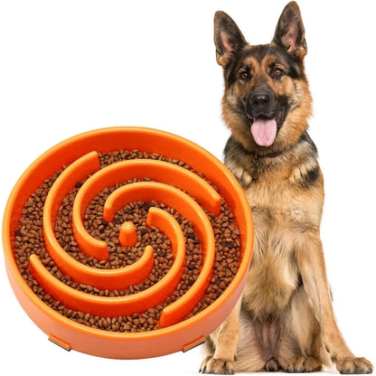 Slow Feeder Dogs Bowl for Large Medium Dogs,Anti-Gulping Pet Slower Feeding Bowls Stop Bloat,Preventing